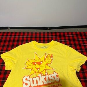 Sunkist logo crop T-shirt